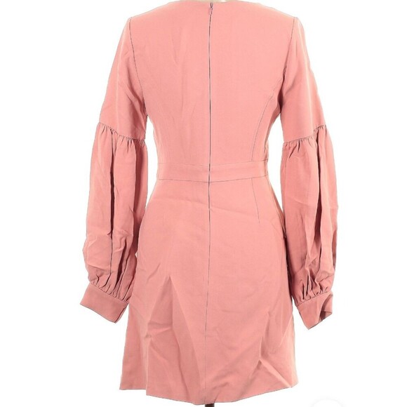Alexis Ellena Mini Shift Dress Long Balloon Sleeves Pink Women L Party Wedding - Picture 5 of 9